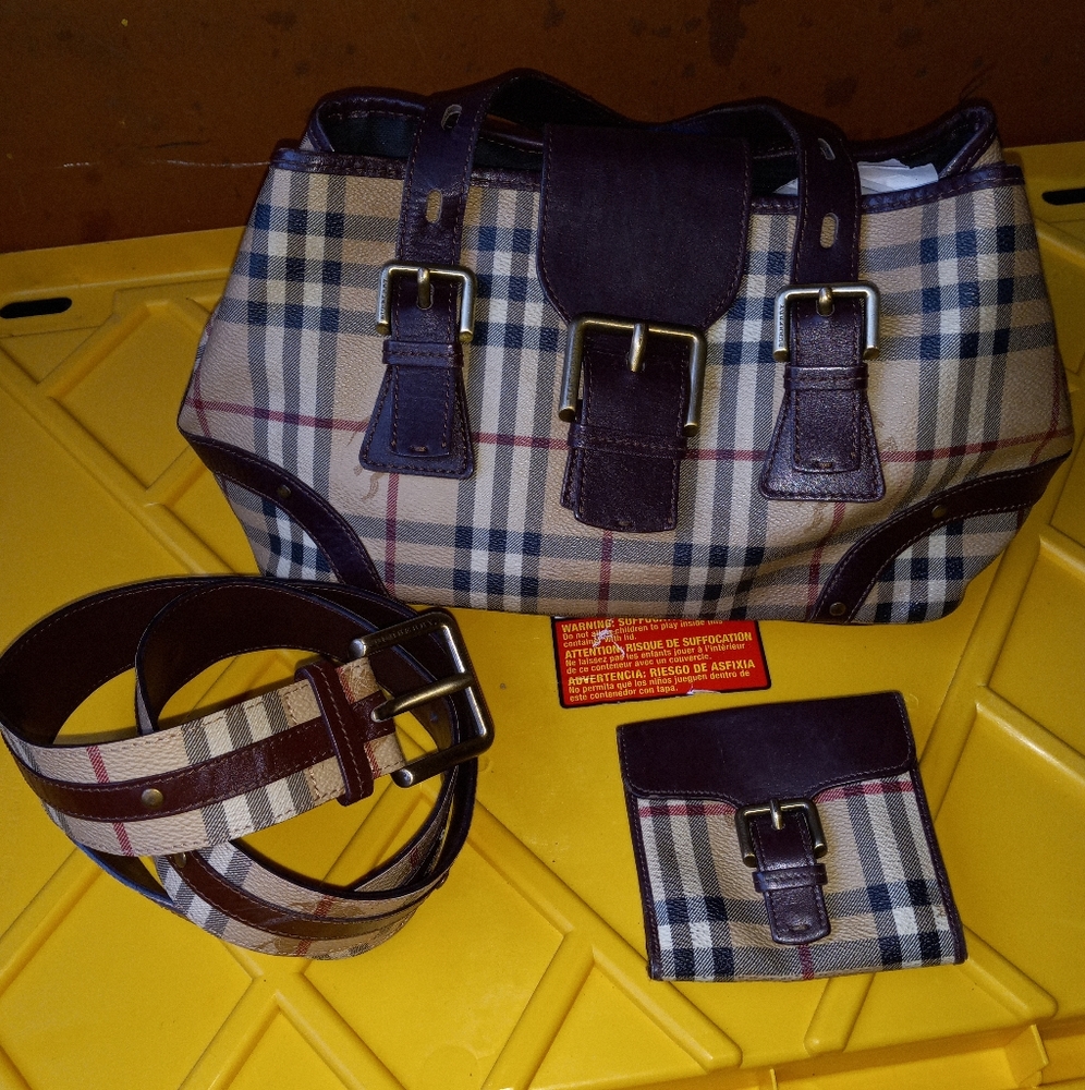 Burberry Haymarket check set